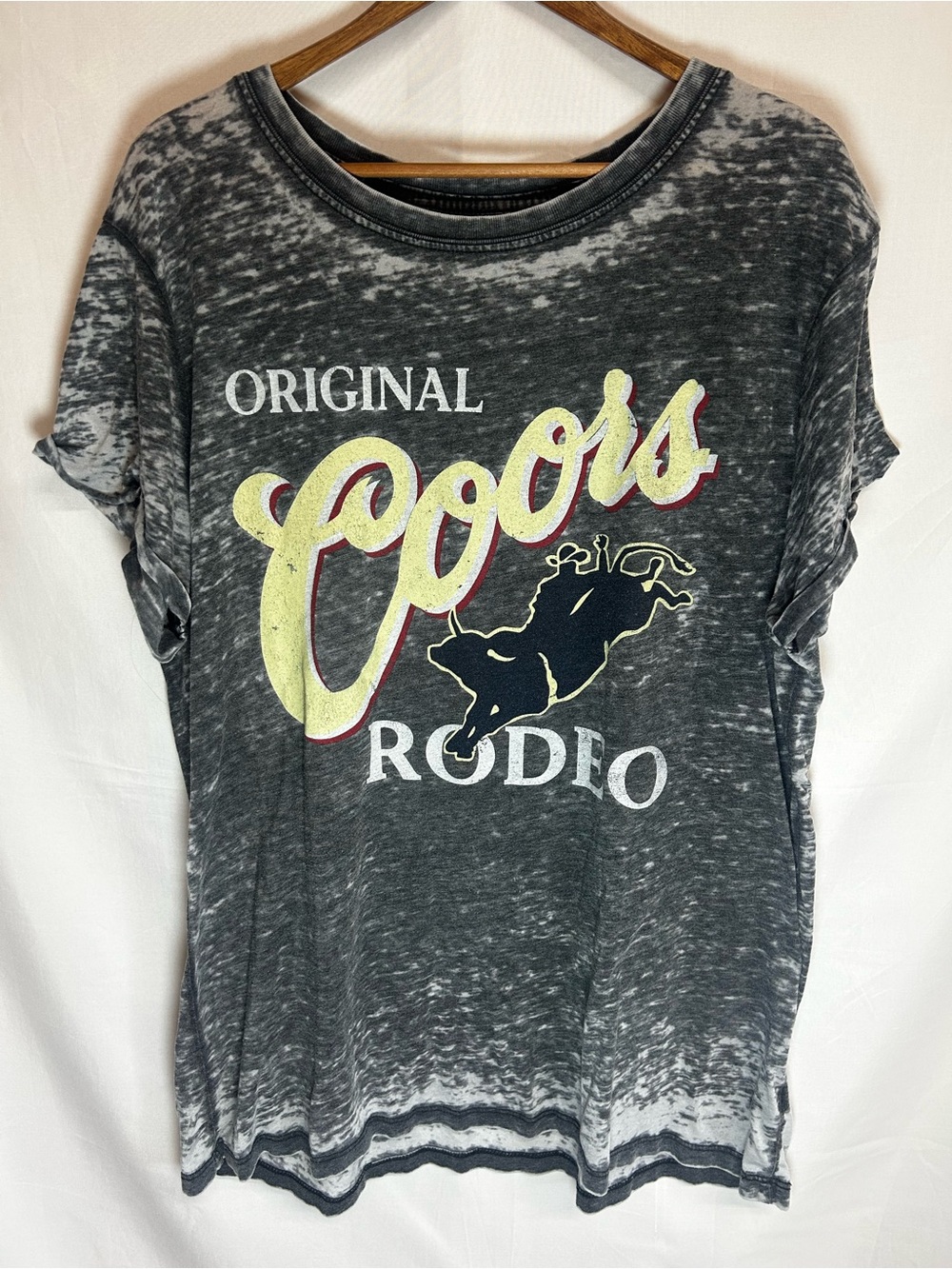 Coors Original Rodeo Women's Graphic Tee - Black/Grey size xl